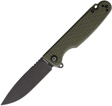 Daggerr Knives Dopey Linerlock OD Green FRN Folding Black 8Cr13MoV Knife DPMOLBW