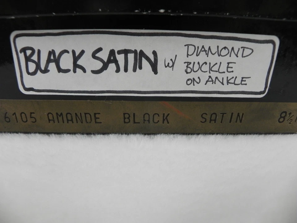 Zapatos Yves Saint Laurent AMANDE Negro Diamante-Hebilla Correas EE. UU. 8 M Foto 4 de 4