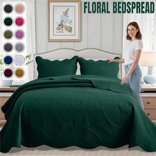 Modern Bedspread Lightweight Reversible Quilt Breathable Coverlet Set Bedding
