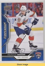 2018-19 Upper Deck Compendium Blue Mackenzie Weegar #597 READ o1h