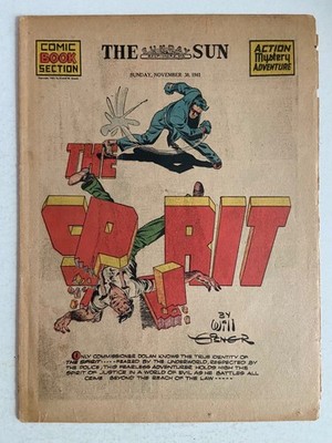 SPIRIT WEEKLY NEWSPAPER COMIC November 30 1941 - SEE PICS
