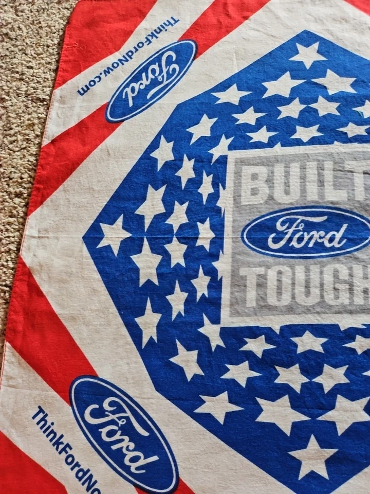 Bandana Handkerchief Ford American Stars & Stripes 20 By 21in Cotton - Image 2 of 4
