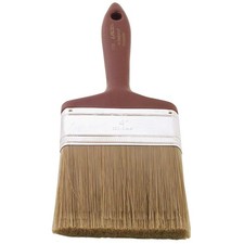Linzer 3121-4 Paint Brush, 4 in W, 3 in L Bristle, Polyester Bristle, Beaver Tai