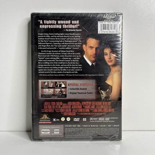 No Way Out DVD 1987 Kevin Costner Gene Hackman Sean Young New Sealed - Imagen 2 de 6