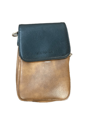 Bostanten Womens Crossbody Bag Small Phone Pouch Wallet Brown Black Leather