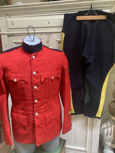 Vtg Royal Canadian Mounted Police RCMP Red Serge Jacket & Riding Pants  1967