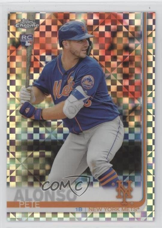 2019 Topps Chrome Mega Box X-Fractor Pete Alonso #204 Rookie RC w5p