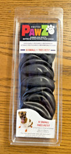 PawZ Protex Dog Boots X-Small Waterproof 12 Per Pack Disposable Reusable Black