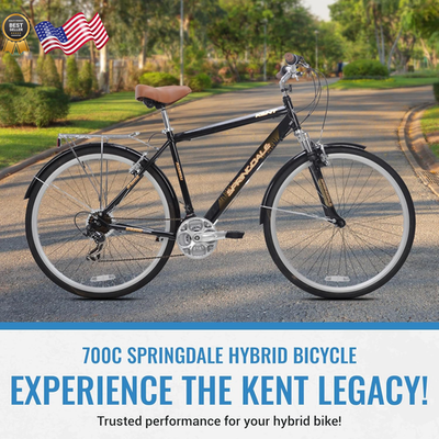 Springdale Hybrid Bicycle - 700C ‎Hybrid Bike with 21-Speed Rear