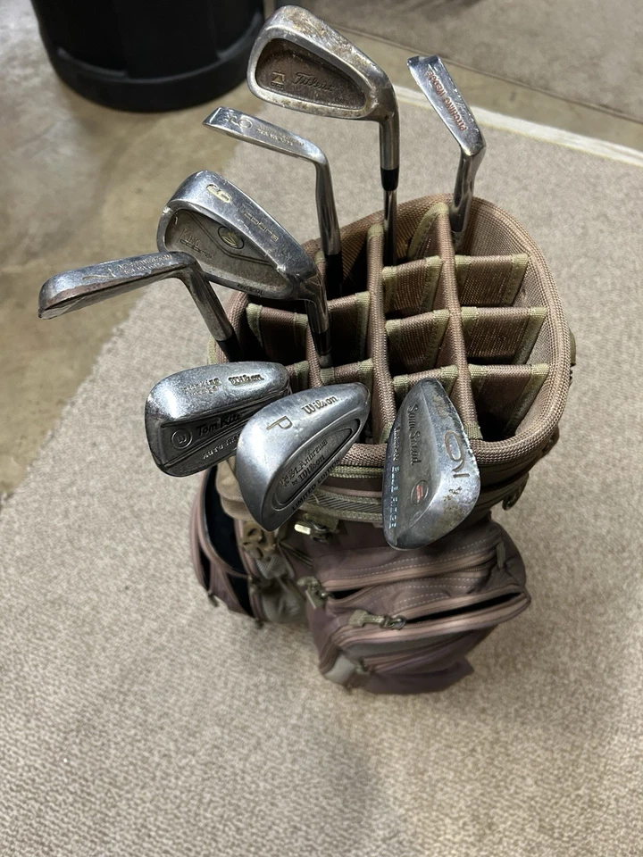 Bolsa de golf Datrek 14 vías. Bolsa de golf púrpura/negra para hombre CON cubierta Foto 4 de 4