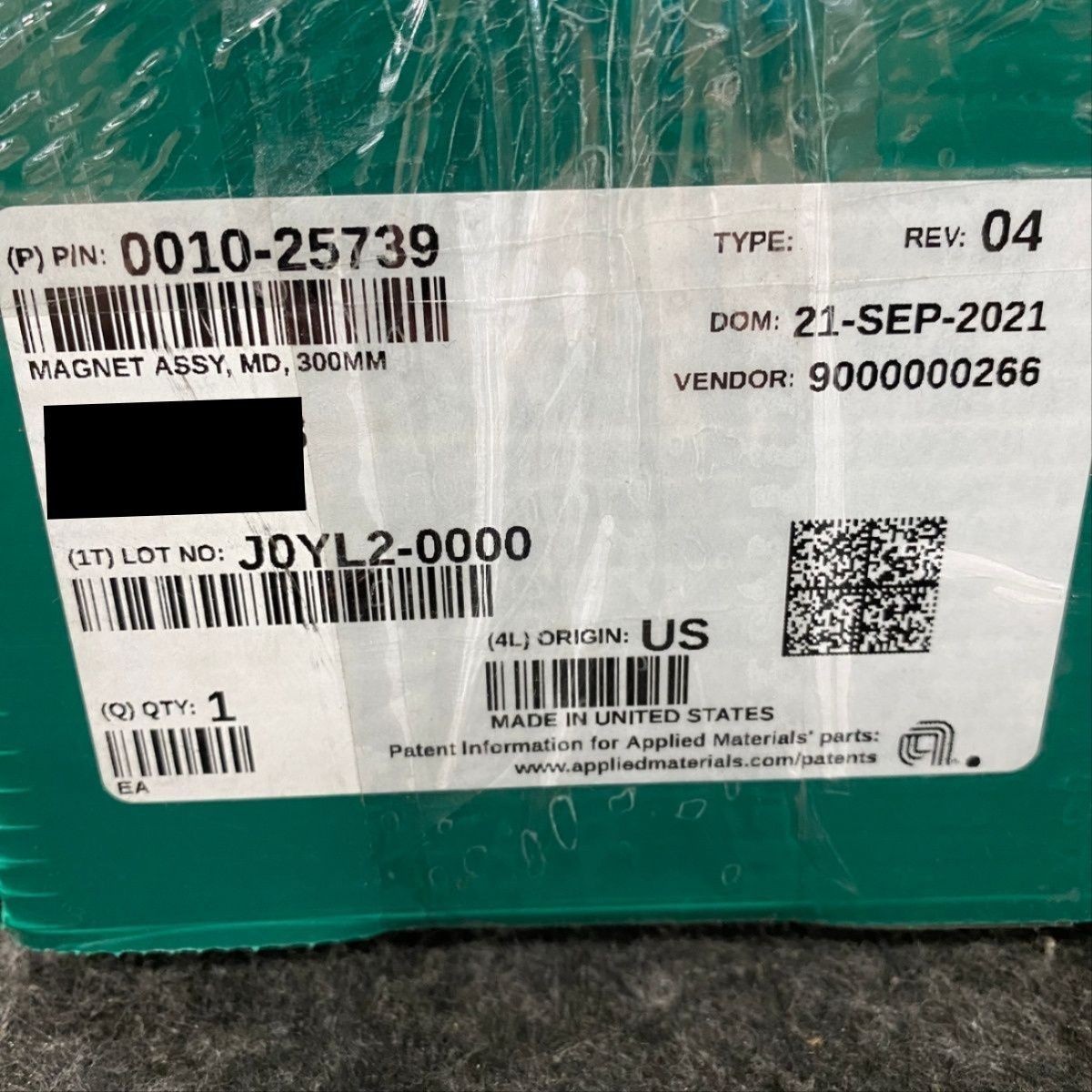 APPLIED MATERIALS 0010-25739 300mm Magnet Assembly*