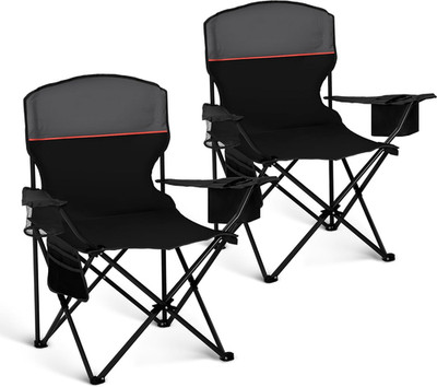 LET'S CAMP Campingstuhl 2Er Set Klappstuhl Campingsessel Mit Getränkehaltern Fal