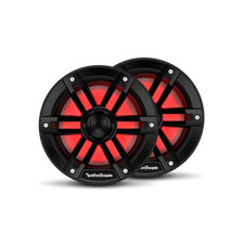 Rockford Fosgate M1-65B Color Optix 6.5  Marine 2-Way Speakers - Black Pair 