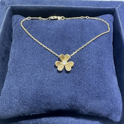 Van Cleef & Arpels Frivole Diamond Mini Bracelet 18K Yellow - 6.25'' - Size Small