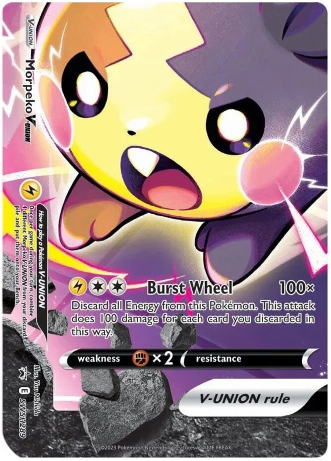 1x Morpeko V-Union - SWSH289 - SWSH Black Star Promos Lightly Played Pokemon SWS
