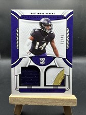 Kyle Hamilton 2022 Panini National Treasures Dual Patch Rookie RC #’d/49 Ravens 