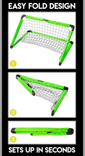 Kompaktes Mini Fußballtor Set - Faltbares 36" Design für Indoor & Outdoor Spaß - Bild 7 von 9