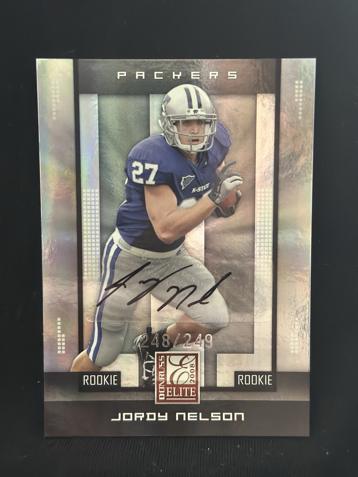 Jordy Nelson Donruss Elite Status #161 Auto.-Die-Cut