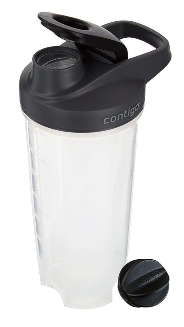 Contigo Classic "Shake Go Fit" 28 oz Shaker Bottle - Leak Proof Snap Lid Protein