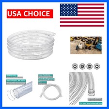 Flexible Hose 1 1/4"id 10ft Heavy Duty Suction Reinforced Pipe 1.25 inch, C...