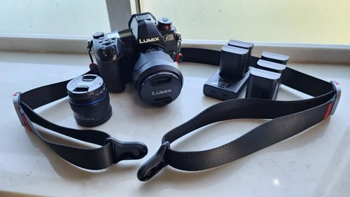 Panasonic LUMIX G9 with accessories