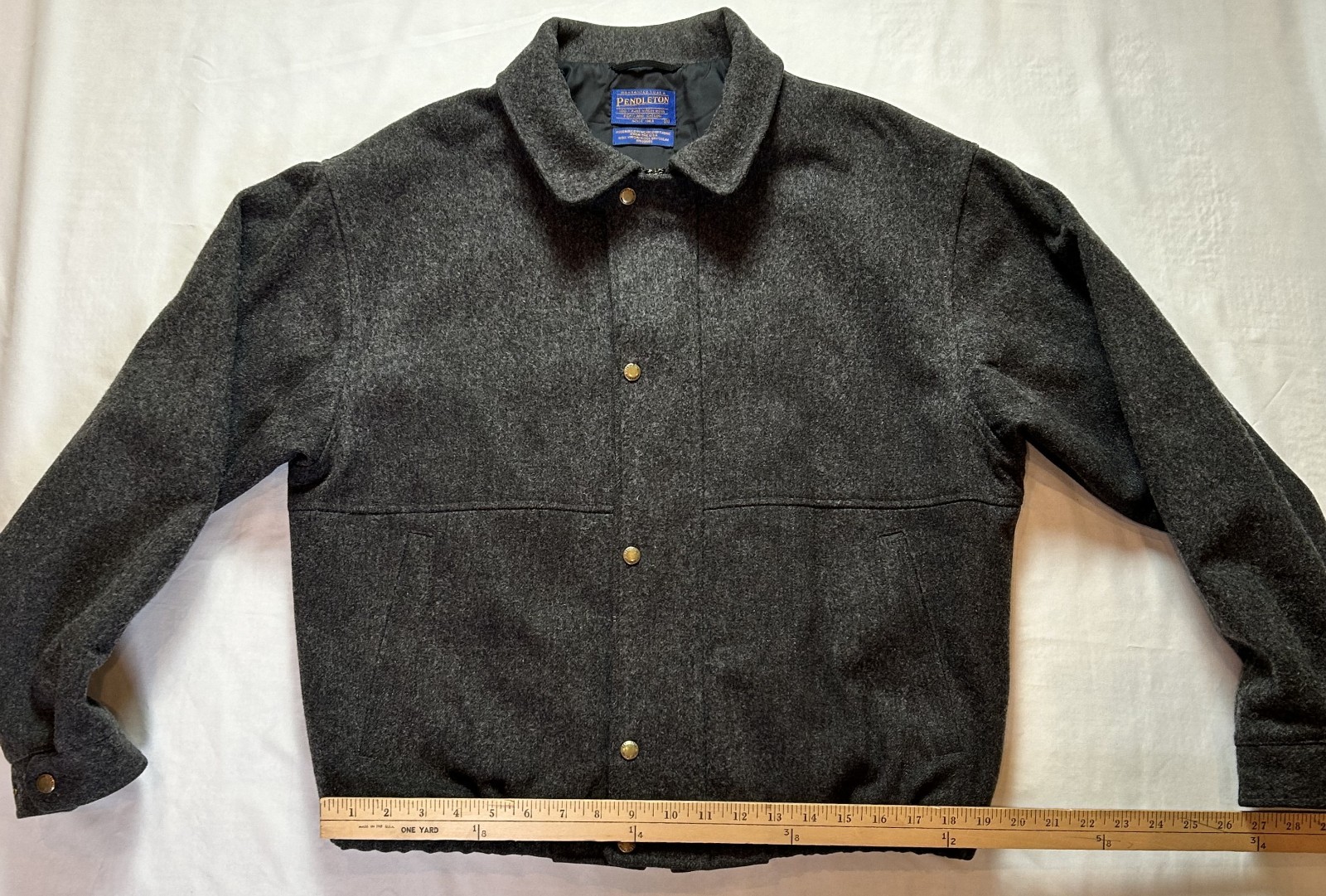 PENDLETON Gray Wool Zip Up Thinsulate Insulated B… - image 8