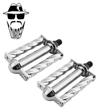 ORIGINAL LOWRIDER 1/2" Chrome Large Square Twisted Pedals Cruiser/Chopper Bikes.