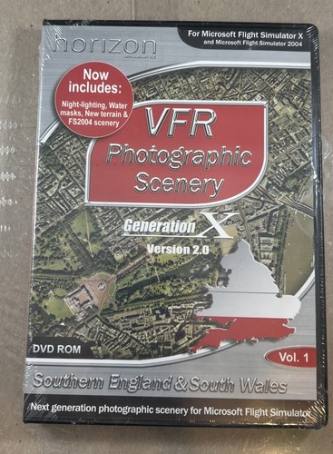 VFR Photographic Scenery England & Wales PC Microsoft Flight Simulator X 2004