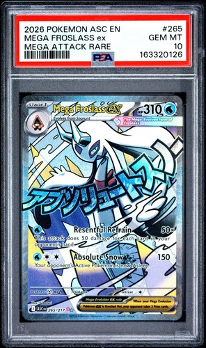 Mega Froslass ex graded PSA 10 for sale on eBay