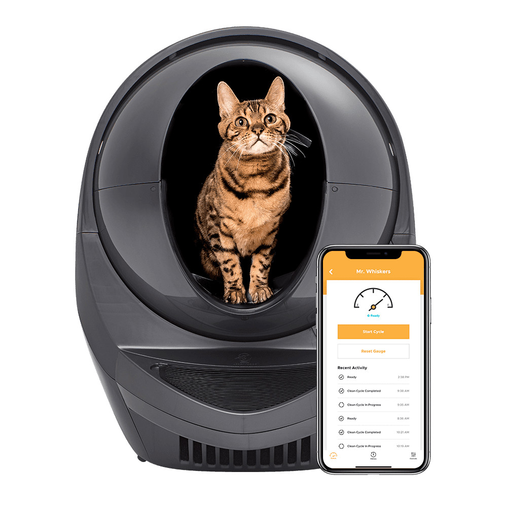 Litter Robot III Connect - Cat Box Automatique Auto-nettoyante WiFi Grise