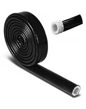 Insulation Heat Shielded Fire Thermo Armor Fire Sleeve 3/4" ID x 5FT Black