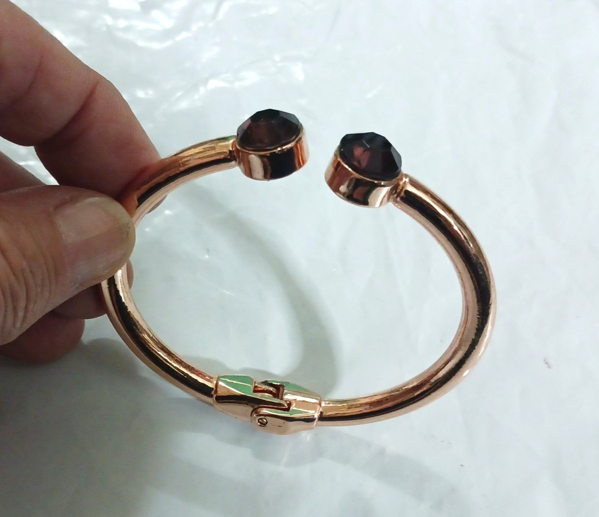 Bracelets. silvertone goldtone, hinge, toggle, sl… - image 4