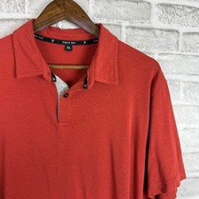 Public Rec Burnt Orange Soft Pima Stretch Casual Collared Polo Shirt Mens XL