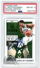 Giannis Antetokounmpo 2018-19 Panini Contenders Autograph Card #11 PSA/DNA 10