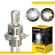 H4 9003 HB2 HS1 White LED Bulb High/Low Beam 6500K DRL Lamp Motorcycle Headlight