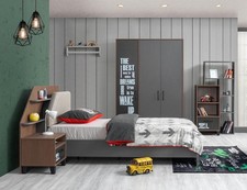 Zestaw do pokoju dziecięcego Łóżeczko dziecięce Stolik nocny Szafa Półka na bukiet Nowoczesna