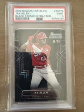 2022 Bowman Sterling- Prospects Jay Allen Black Atomic Refractor /10 PSA 9 Pop 1