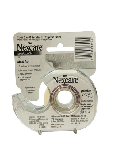2 Johnson & Johnson First Aid Sterile Non-Stick Pads & 3M Nexcare Gentle Paper - Picture 4 of 7