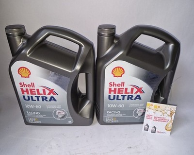 10 Liter (=2x5 LTR) Shell Helix Ultra Racing 10W-60 ,  ACEA A3/B4, 10W60 BMW M