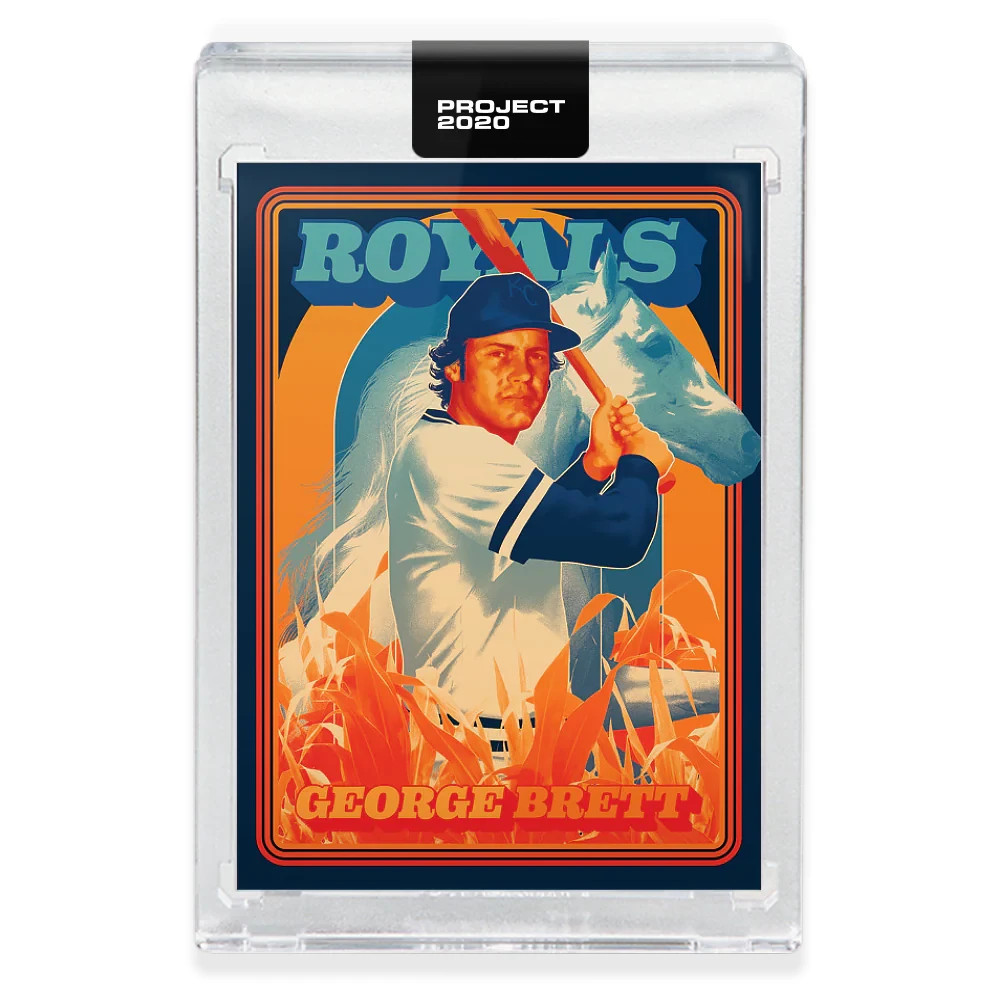 Topps PROJECT 2020 Card 175 - 1975 George Brett by Matt Taylor - PR: 3278