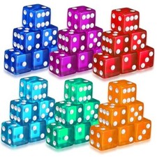Seenelling Piece 19 mm Casino Style Craps Dice Sets Acrylic 36 Classic Color