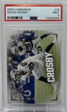 Maxx Crosby PSA 9 - 2024 Panini Luminance -Raiders- Eastern Michigan- Relentless