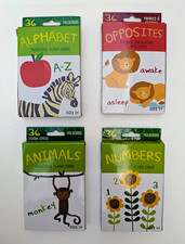 Bendon Preschool Flash Cards 4-Pack: Alphabet, Numbers, Opposites, Animals