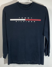 Tommy Hilfiger Long Sleeve T-Shirt Men's Large Blue