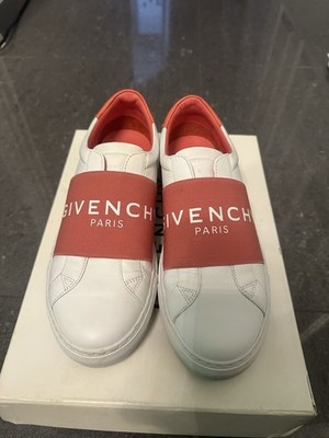 Authentische Givenchy Urban Street Turnschuhe weiß rosa elastisch - Größe UK sparen ££