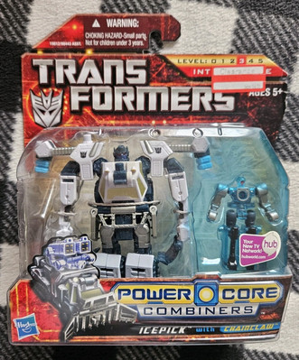 Transformers Power Core Combiner Icepick w/Chainclaw Mosc Complete 2009 