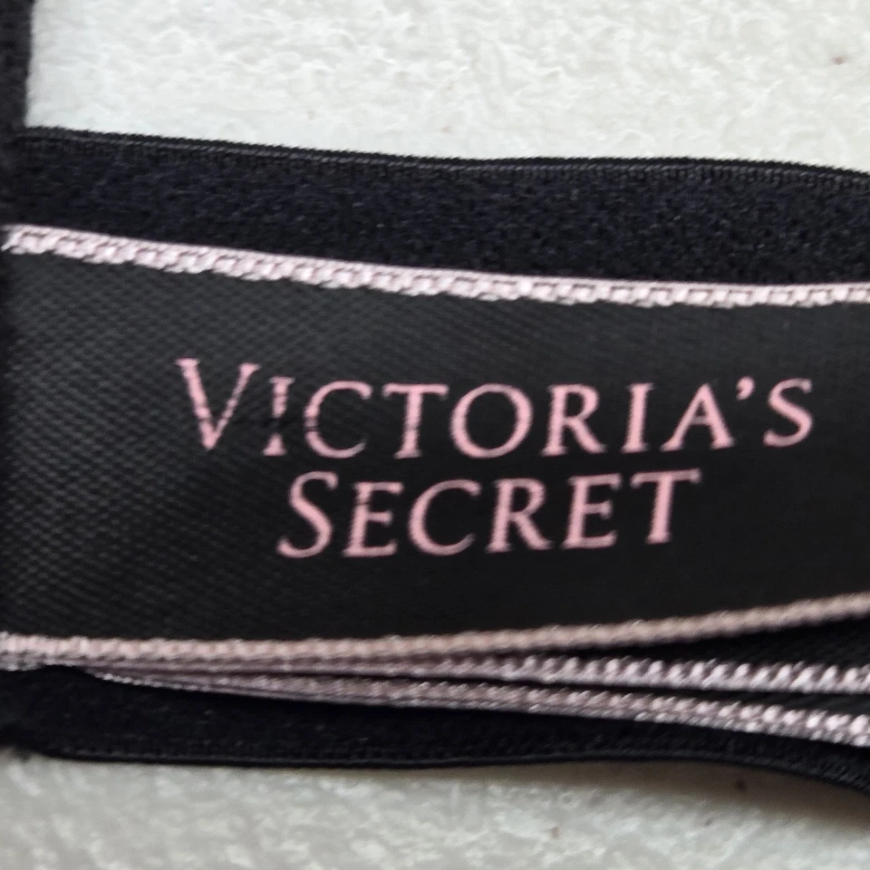 Victoria's Secret Women Bra Small Black Harness Wireless Lace One Piece Sheer - Image 3 of 4