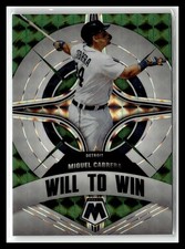 2022 Panini Mosaic Miguel Cabrera Will to Win Green Mosaic #WW-8