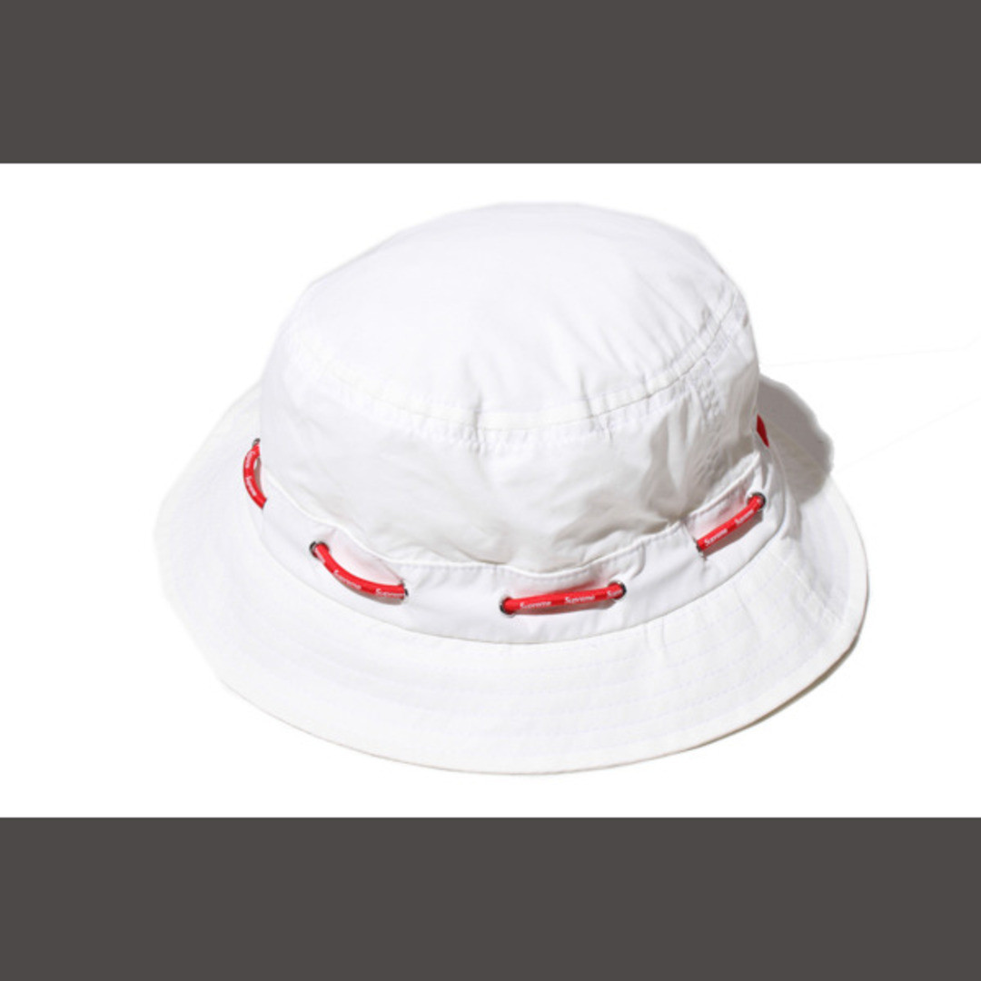 Supreme 2020AW Shockcord Nylon Crusher Shock Cord Hat White Supreme 2020AW Shockcord Nylon Crusher Shock Cord Hat White