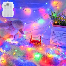 Christmas String Lights Outdoor Waterproof 9.8Ft 30 LED, Muliticolor Fairy Light